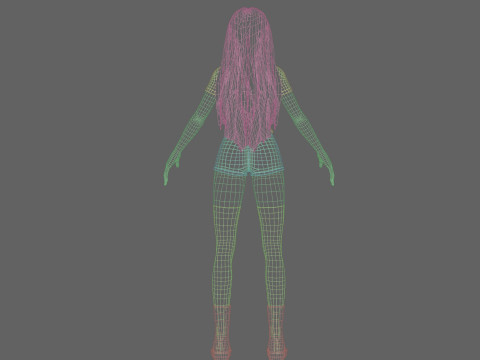 Basic sweet Woman V37661 Modèle 3D