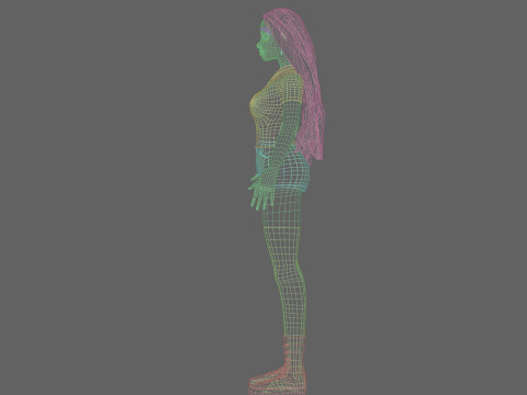 Basic sweet Woman V37661 Modèle 3D
