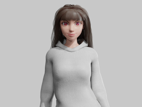 Beautiful Basic Woman V35578 Modèle 3D