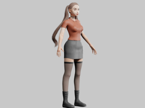 Beautiful Pretty Woman V32232 Modelo 3D
