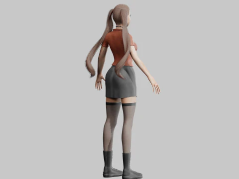 Beautiful Pretty Woman V32232 3D Model