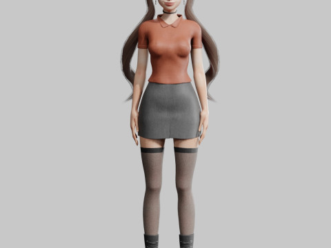 Beautiful Pretty Woman V32232 Modelo 3D