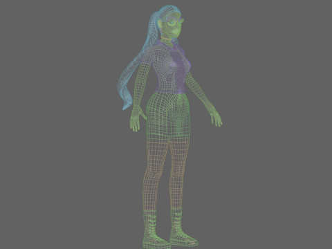 Beautiful Pretty Woman V32232 Modelo 3D