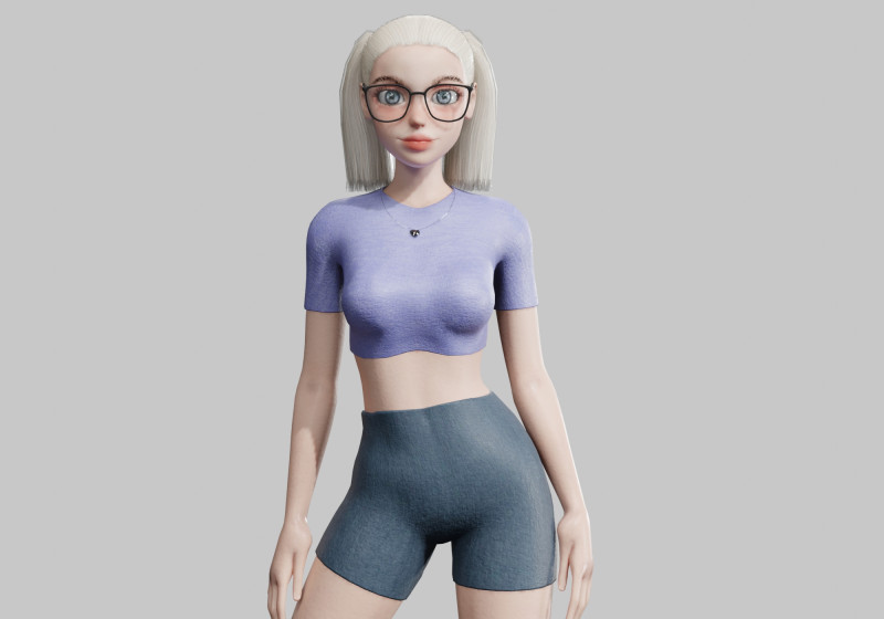 Classic Pretty Woman V23555 3D मॉडल .c4d .max .obj .3ds .fbx .stl .blend
