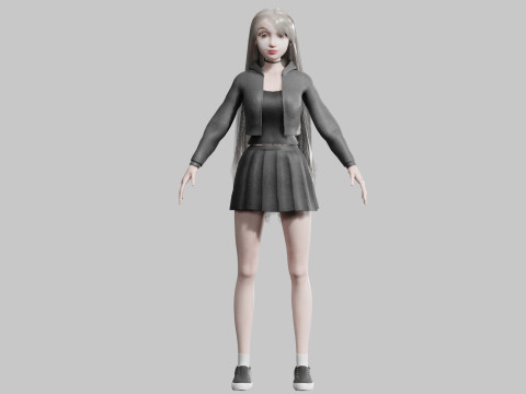 Cool Basic Woman V36150 3D 模型