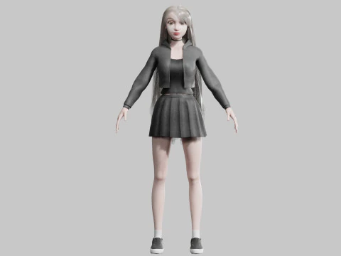 Cool Basic Woman V36150 3D Model