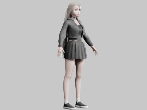 Cool Basic Woman V36150 3D 模型