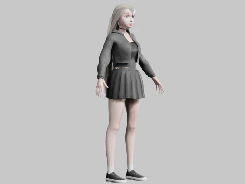 Cool Basic Woman V36150 3D Model