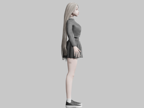Cool Basic Woman V36150 3D 模型