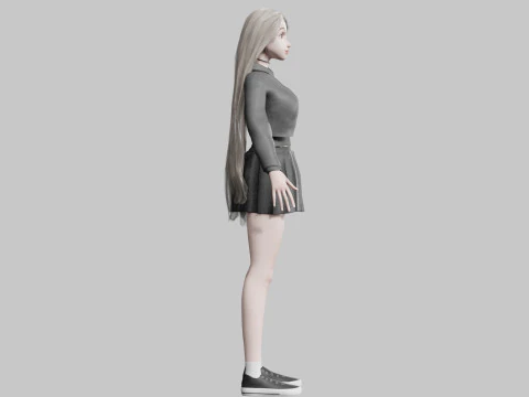 Cool Basic Woman V36150 3D Model