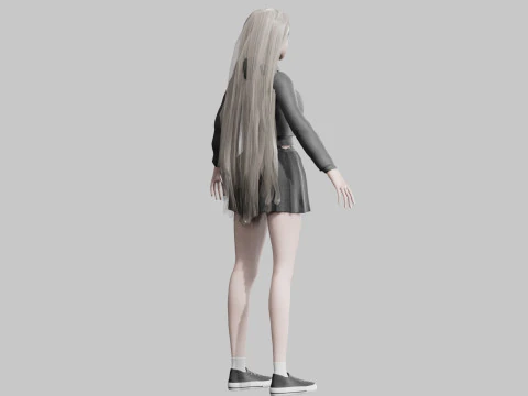 Cool Basic Woman V36150 3D Model