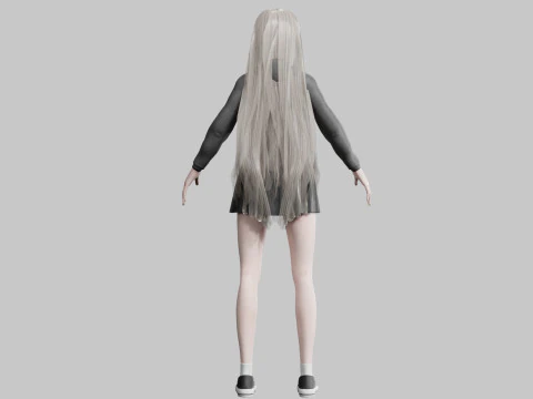 Cool Basic Woman V36150 3D Model