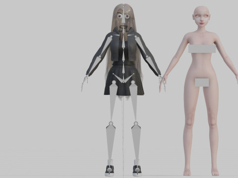 Cool Basic Woman V36150 3D 模型