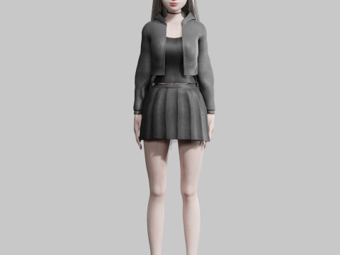 Cool Basic Woman V36150 3D 模型