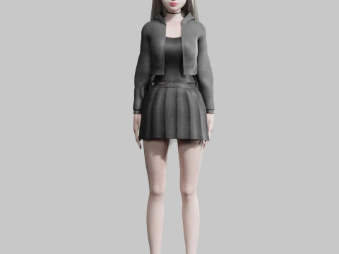 Cool Basic Woman V36150 3D Model