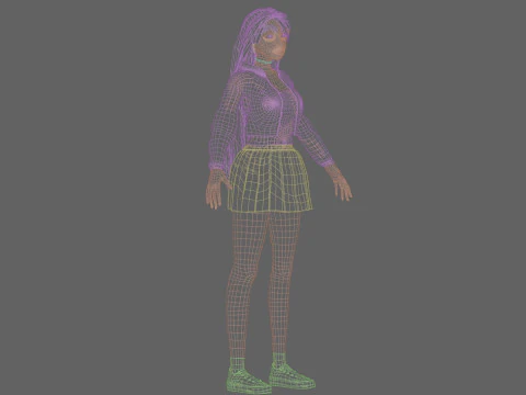 Cool Basic Woman V36150 3D Model