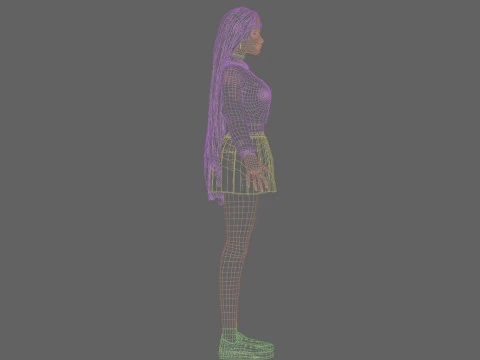 Cool Basic Woman V36150 3D Model