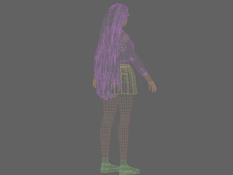 Cool Basic Woman V36150 3D Model