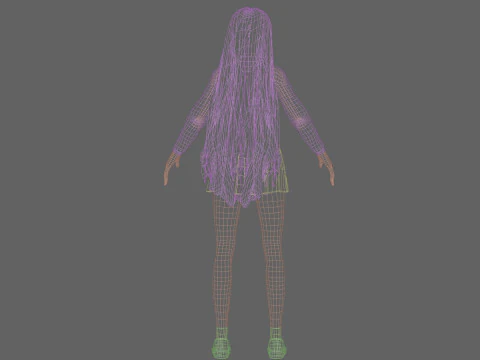 Cool Basic Woman V36150 3D Model