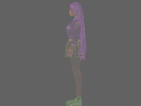 Cool Basic Woman V36150 3D Model