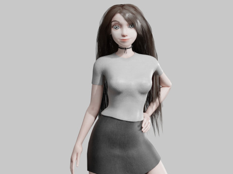 Cool Pretty Woman V34086 3D Model