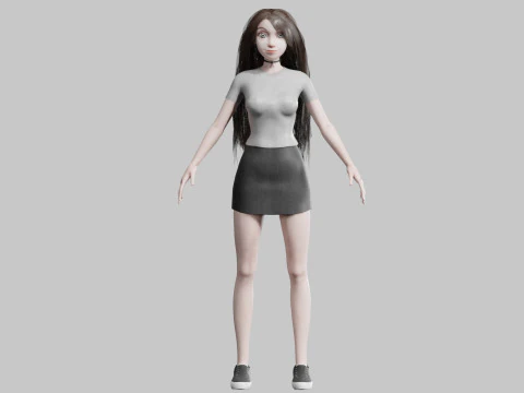 Cool Pretty Woman V34086 3D Model