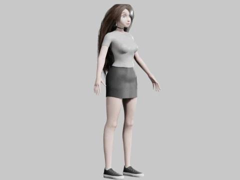 Cool Pretty Woman V34086 3D Model