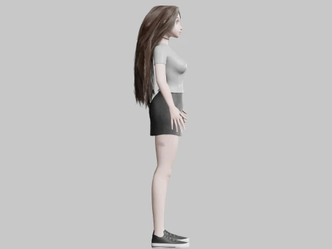 Cool Pretty Woman V34086 3D Model