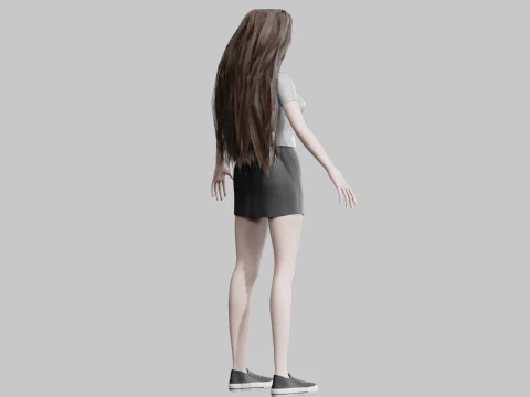 Cool Pretty Woman V34086 3D Model