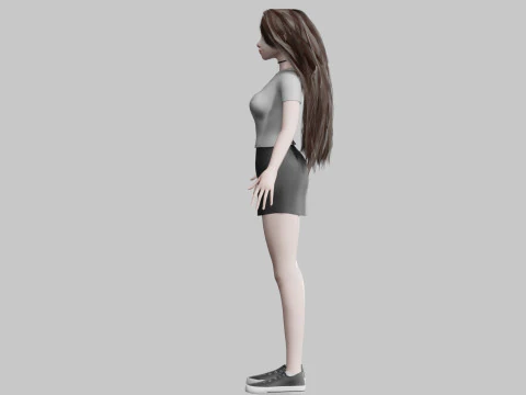 Cool Pretty Woman V34086 3D Model