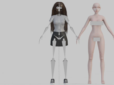 Cool Pretty Woman V34086 3D Model