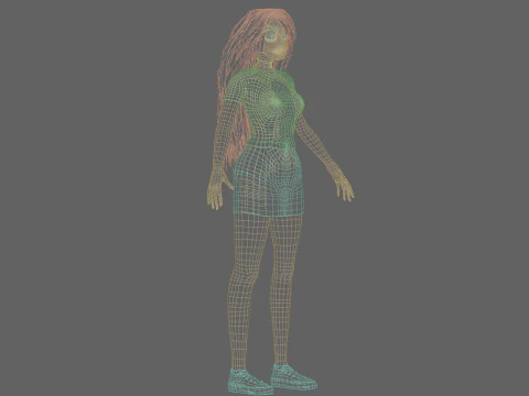 Cool Pretty Woman V34086 3D Model