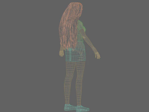 Cool Pretty Woman V34086 3D Model