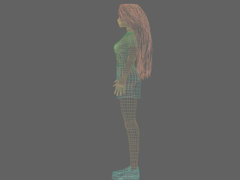 Cool Pretty Woman V34086 3D Model