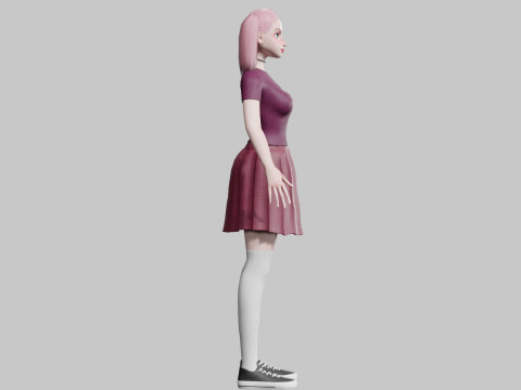 Cute classic Woman V24601 3D 模型