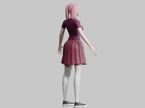 Cute classic Woman V24601 3D 模型
