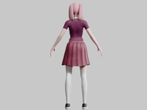Cute classic Woman V24601 3D 模型