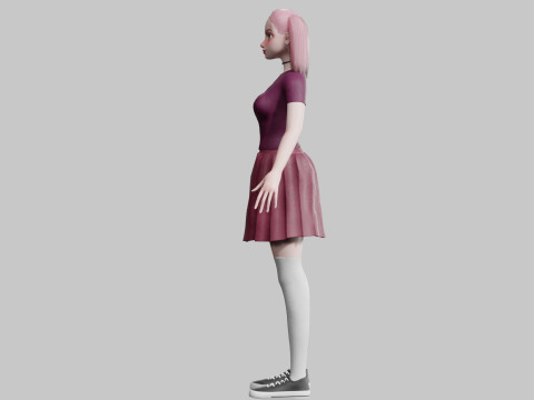 Cute classic Woman V24601 3D 模型