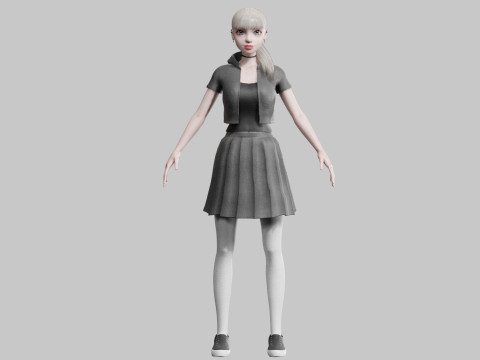 Cute pretty Woman V26090 Modelo 3D