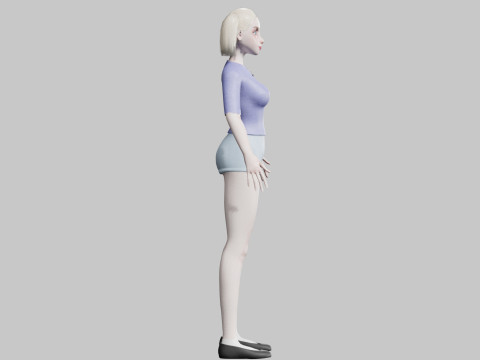Cute Standard Woman V22742 Modelo 3D
