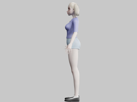Cute Standard Woman V22742 Modelo 3D