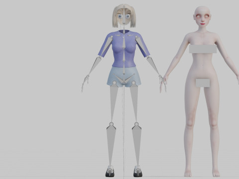 Cute Standard Woman V22742 Modelo 3D