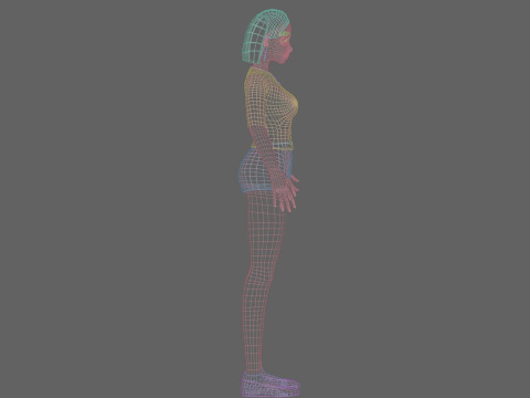 Cute Standard Woman V22742 Modelo 3D