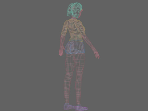 Cute Standard Woman V22742 Modelo 3D