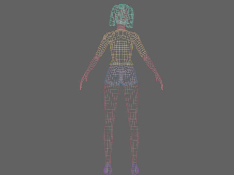 Cute Standard Woman V22742 Modelo 3D