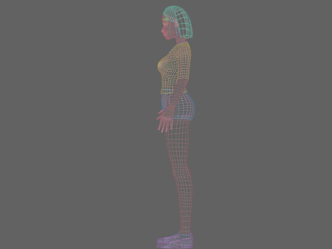 Cute Standard Woman V22742 Modelo 3D