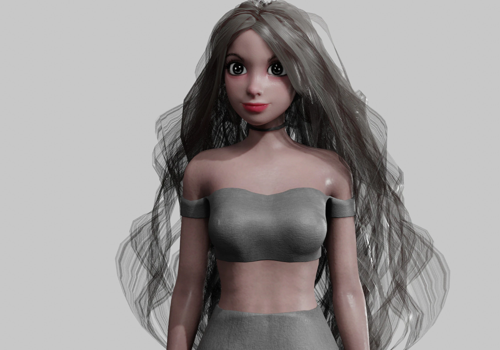 Pretty Basic Woman V35337 3D Model .c4d .max .obj .3ds .fbx .stl .blend
