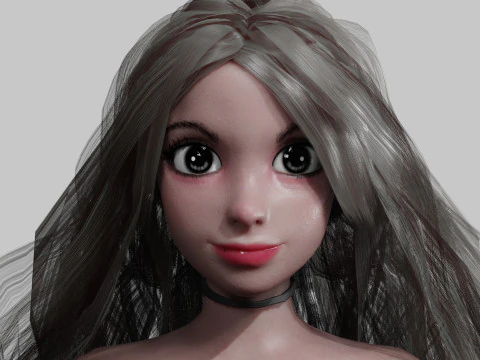 Pretty Basic Woman V35337 3D Model