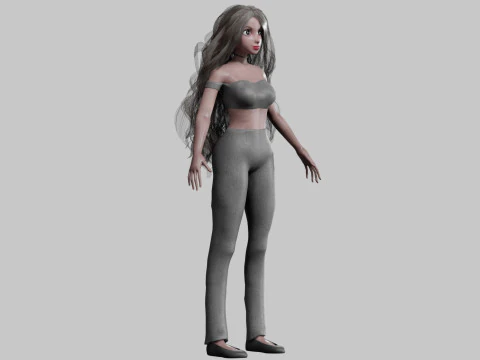 Pretty Basic Woman V35337 3D Model