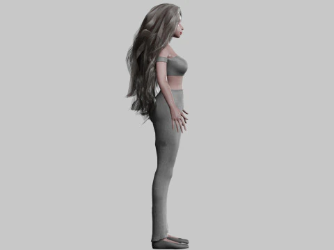 Pretty Basic Woman V35337 3D Model